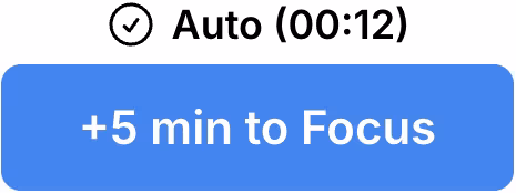 Automatically add 5 minutes on alarm